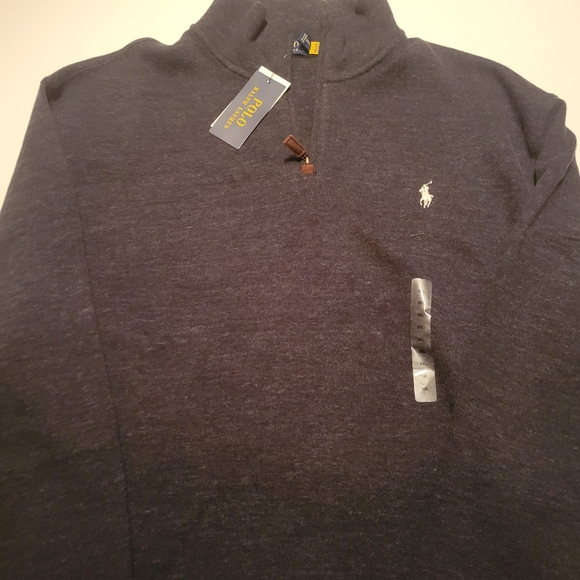 Polo Ralph Lauren Luxury Jersey Quarter-Zip Black - Picture 13 of 16
